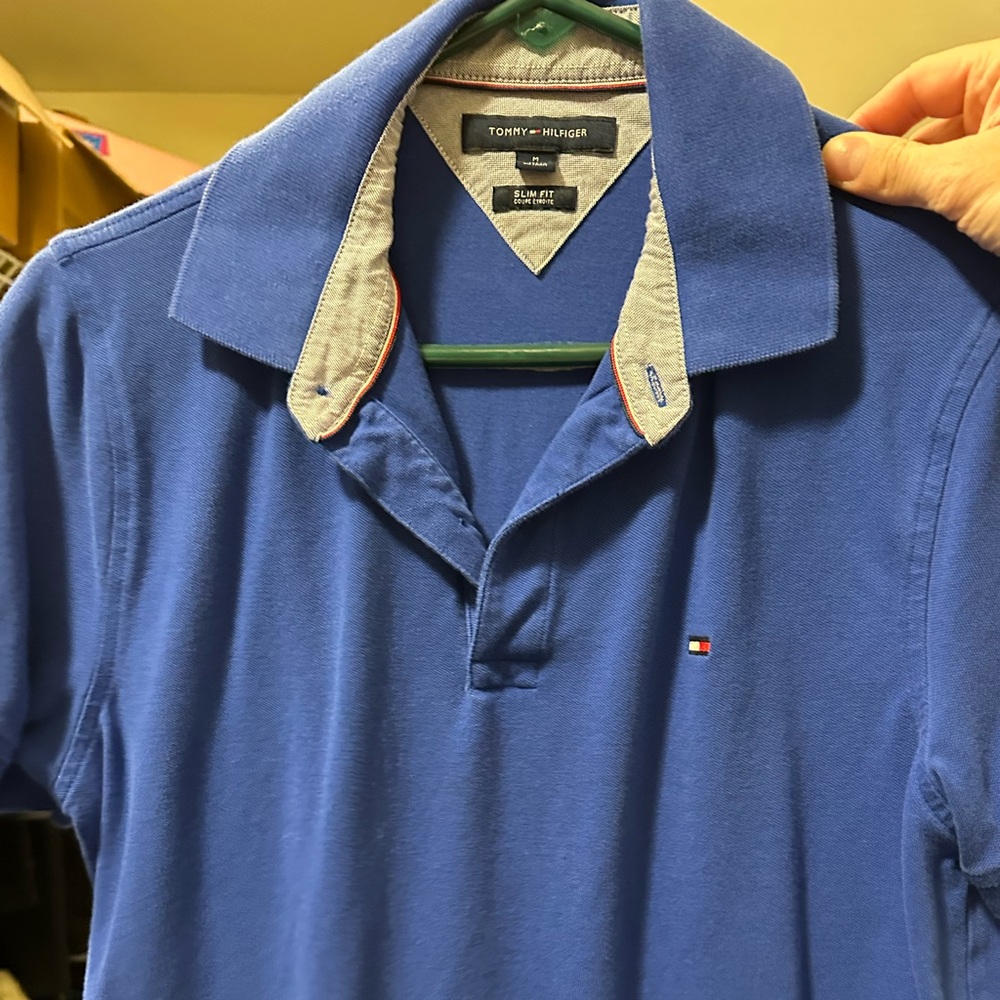 Tommy Hilfiger Blue Polo Size Medium